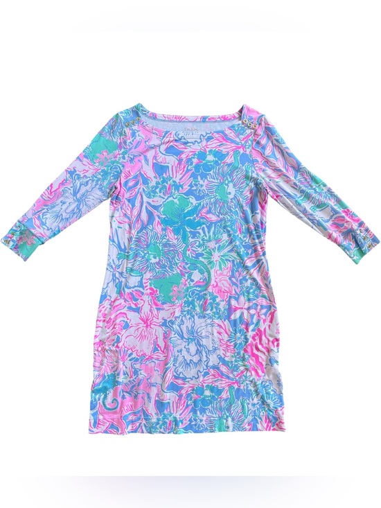 Lilly Pulitzer Dresses & Skirts - Lilly Pulitzer Sophie Dress L Viva La Lilly Tropical Floral Shift Dress